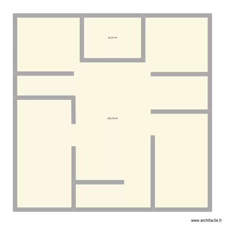 appart. Plan de 2  et 150 m²