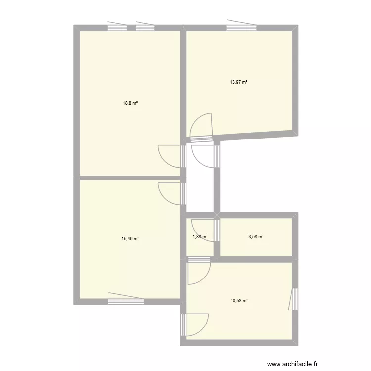FRANCOIS. Plan de 6  et 64 m²