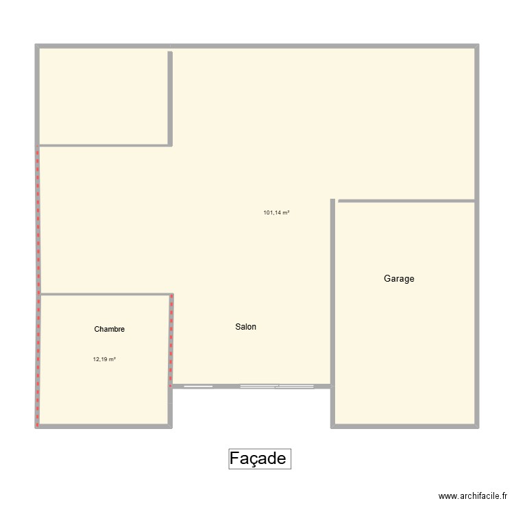 Lot 13. Plan de 2 pièces et 113 m2