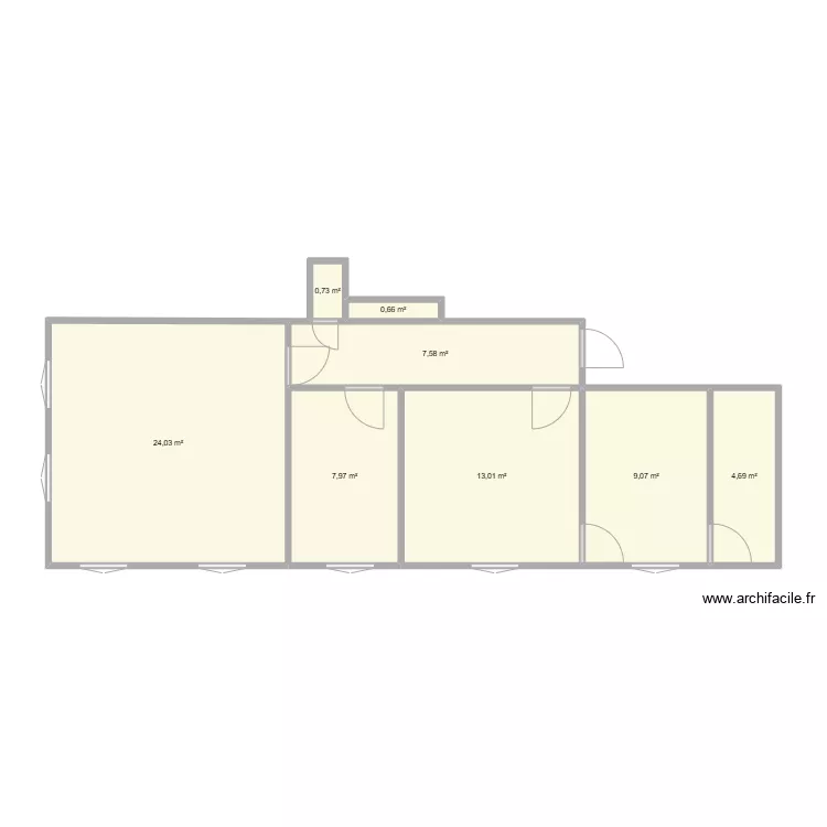 F&eacute;camp 3 2&eacute;tage face . Plan de 