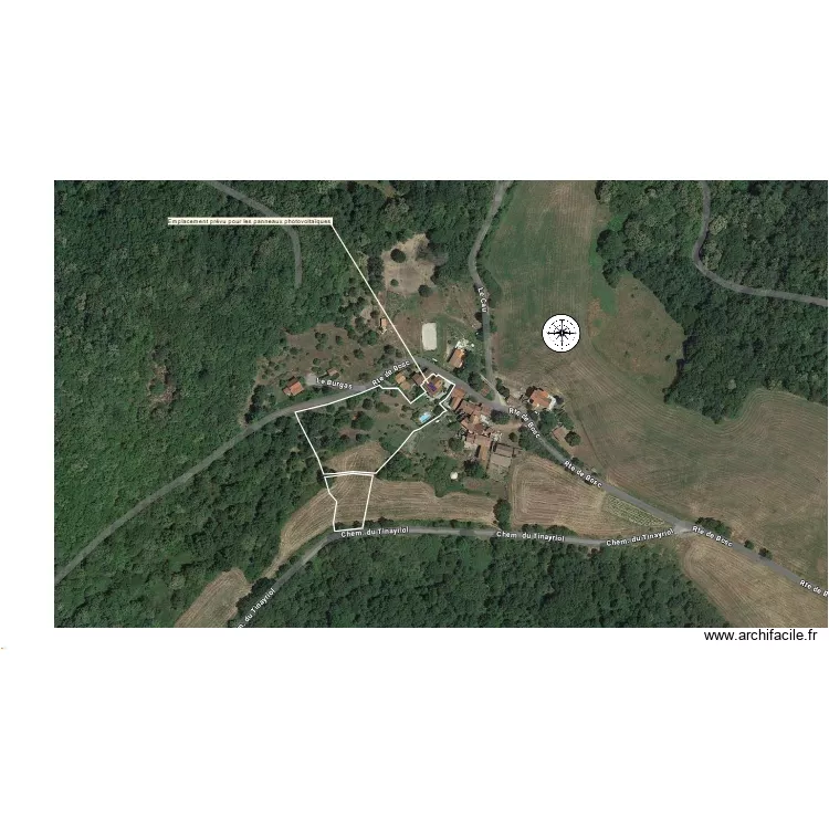 DP1: Plan de Situation Le Bosc. Plan de 