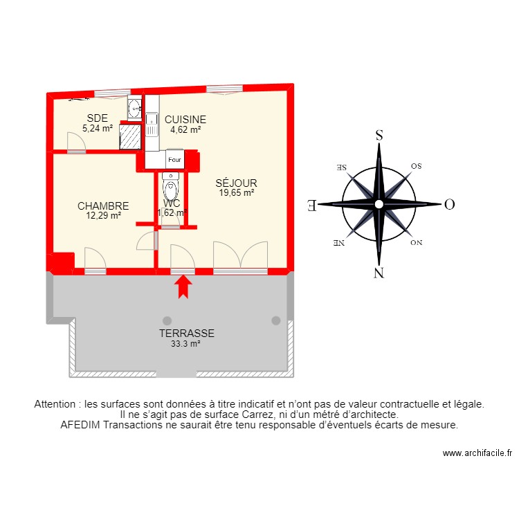 BI23135. Plan de 11 pièces et 90 m2