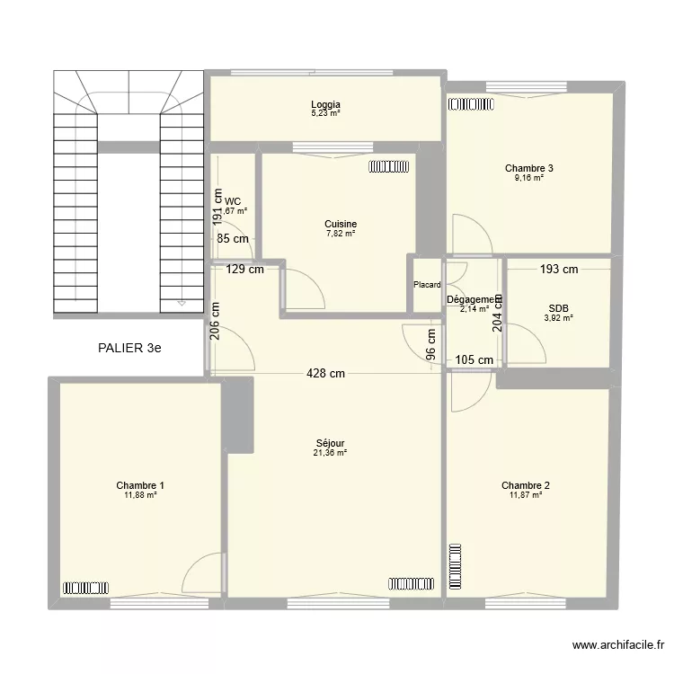 199 Vert Coteau. Plan de 