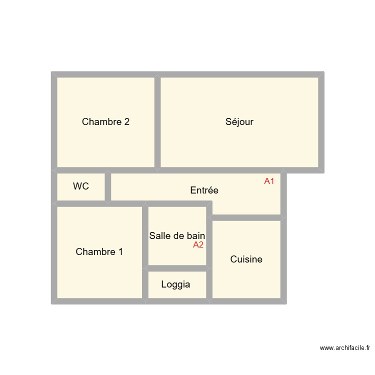 2507 LE BLOND. Plan de 8 pièces et 17 m2