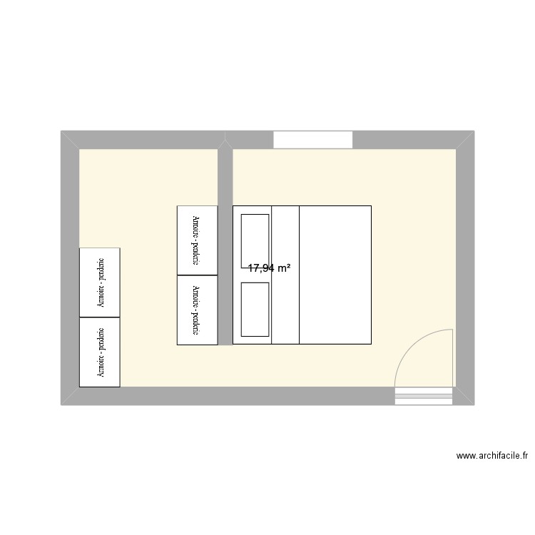 Chambre 1. Plan de 0 pièce et 0 m2
