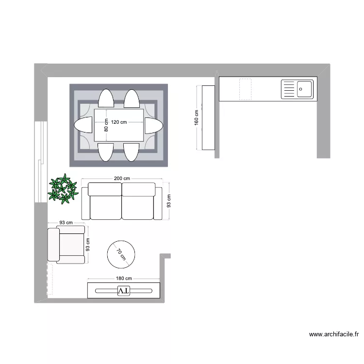 Appart 2 chb Moun (2). Plan de 