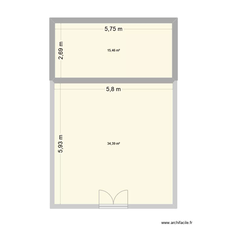 carrosserie. Plan de 2  et 50 m²