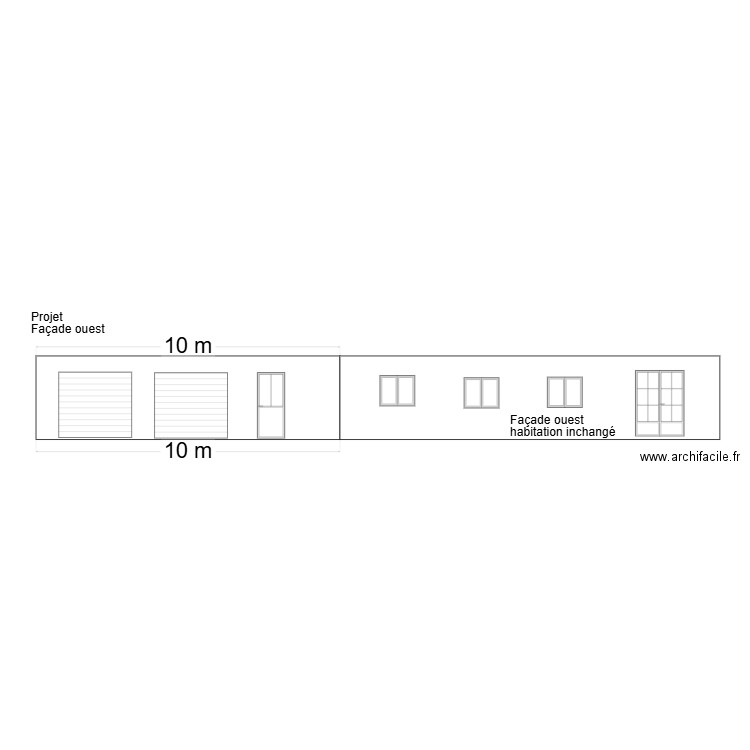 prevision ouest. Plan de 0 pièce et 0 m2