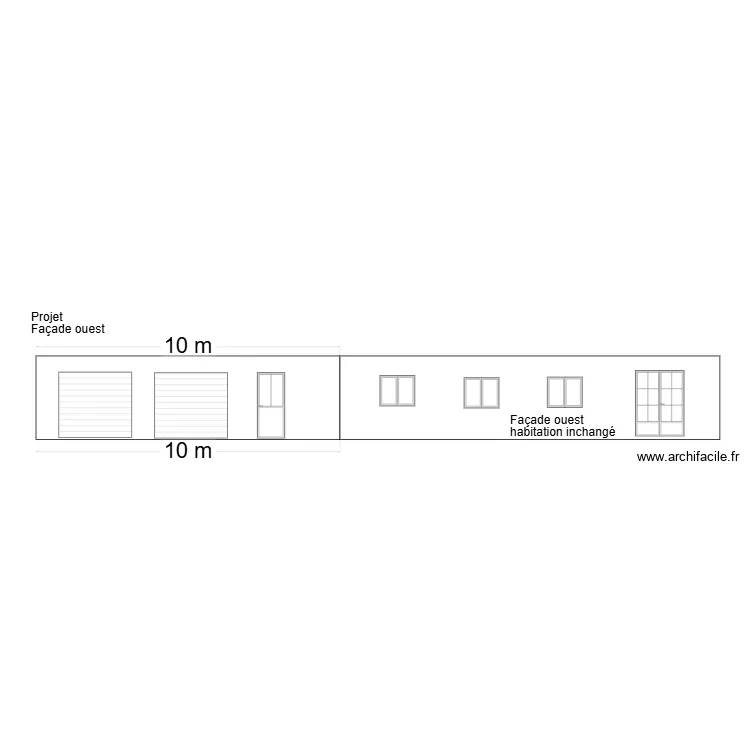 prevision ouest. Plan de 