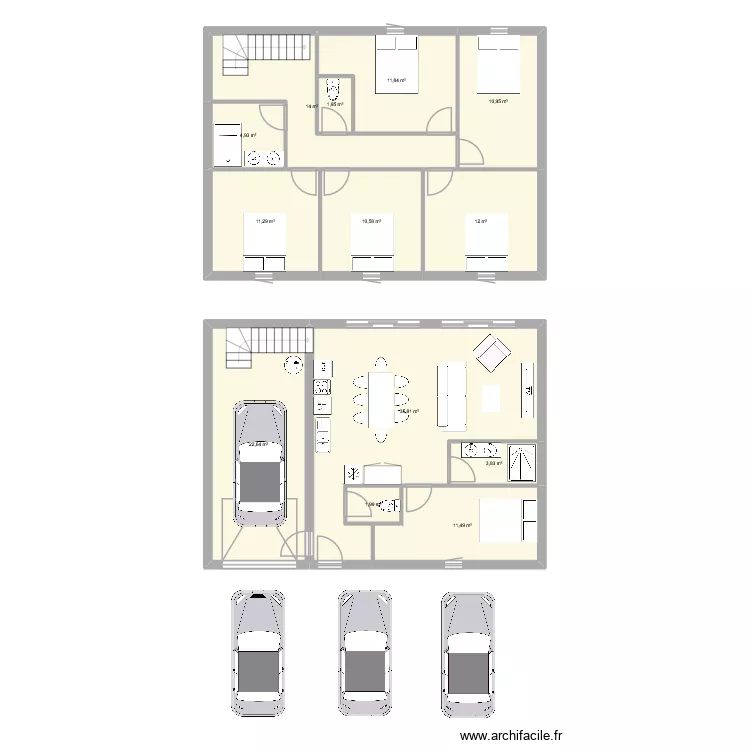 gîte 4. Plan de 13 et 153 m² gîte 4. Plan de 13 et 153 m²