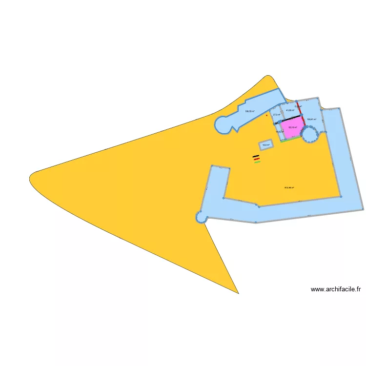 la dourville. Plan de 