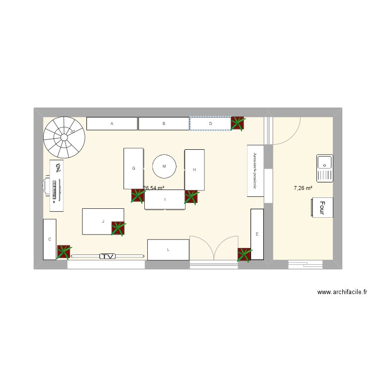 Plan magasin Adoc. Plan de 0 pièce et 0 m2