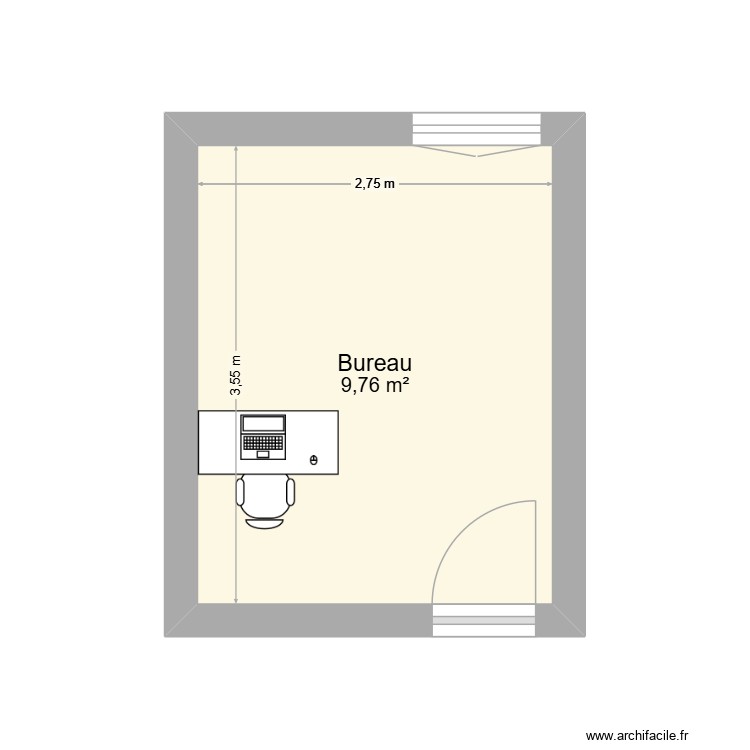 BUREAU ANNE SABINE. Plan de 0 pièce et 0 m2