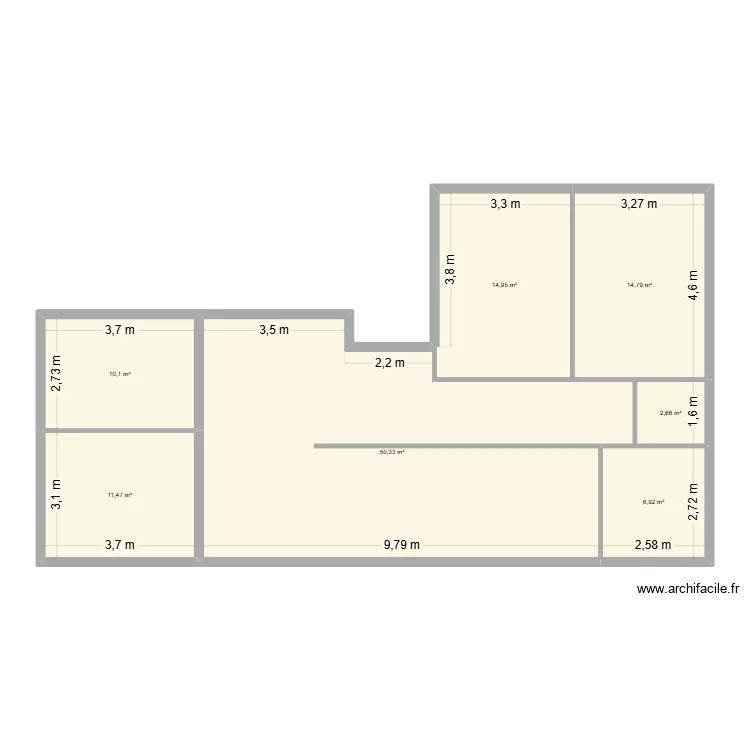 Sebastien DEGORRE. Plan de 7  et 111 m²