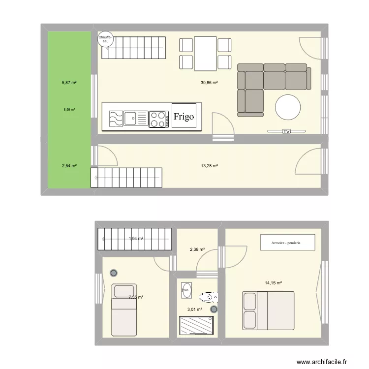 forest. Plan de 9 Pièces et 81 m² forest. Plan de 9 Pièces et 81 m²