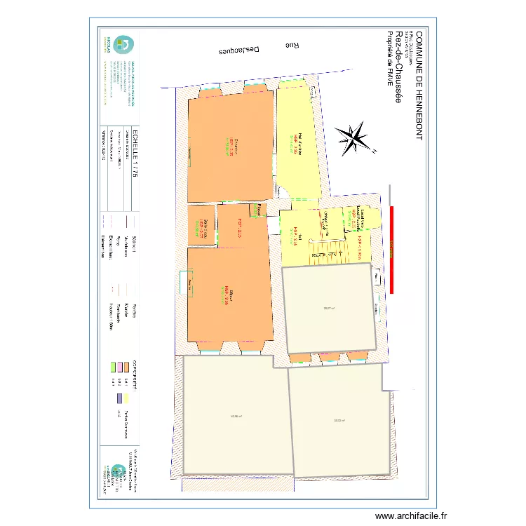 Hennebont RDC. Plan de Hennebont RDC. Plan de