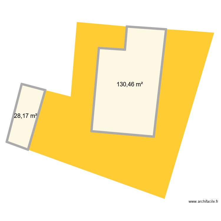 Sanary. Plan de 2 pièces et 159 m2