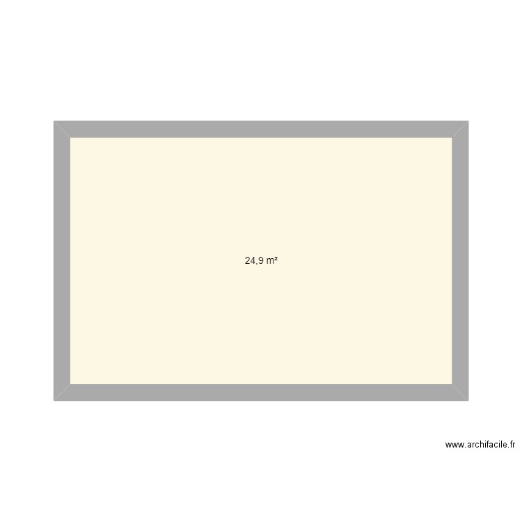 Nebian. Plan de 1 pièce et 25 m2