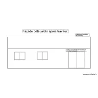 Fa&ccedil;ade c&ocirc;t&eacute; jardin apr&egrave;s travaux