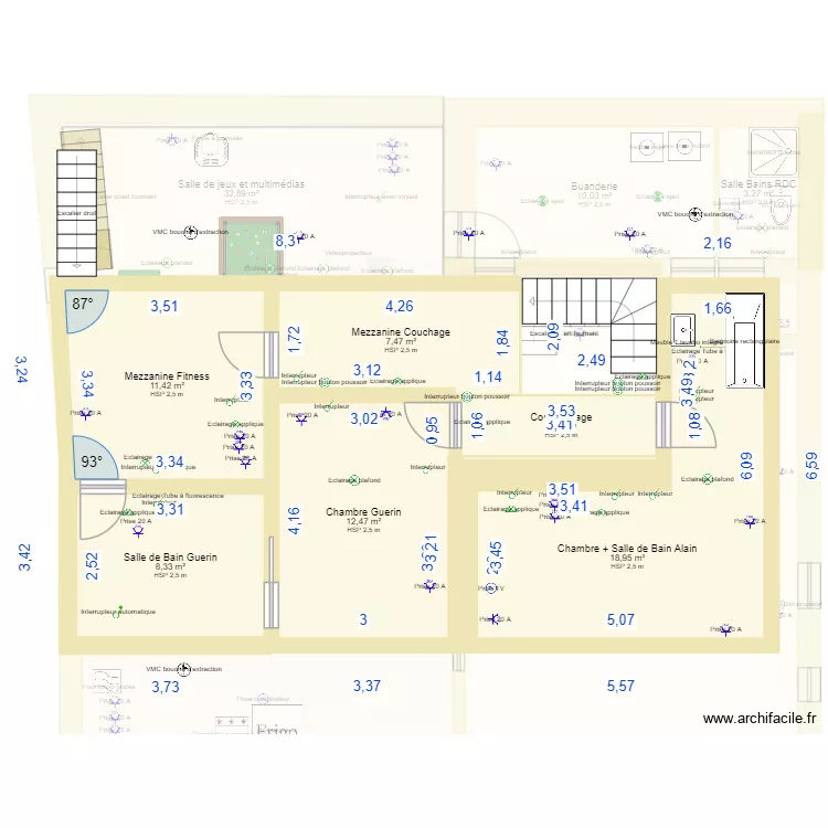 Belvezet maison 2. Plan de 19  et 360 m²