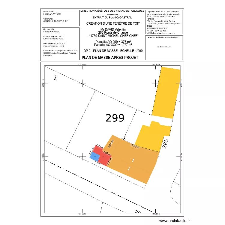 Plan extension maison v2. Plan de 