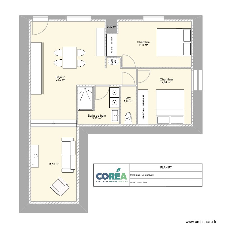 PLAN AMELIE P7. Plan de 0 pièce et 0 m2