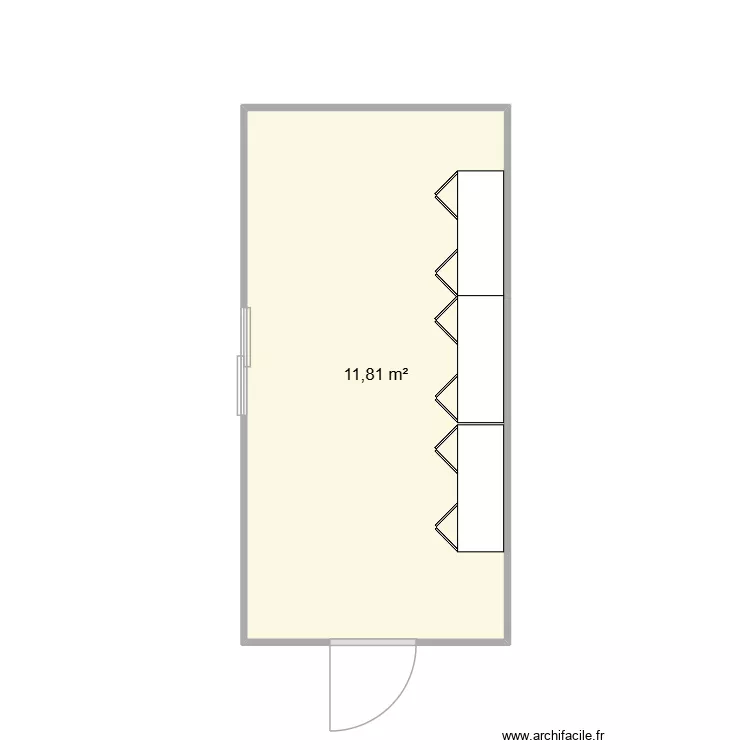 DECOTEC CHANTIER LYON 7. Plan de 1  et 12 m²