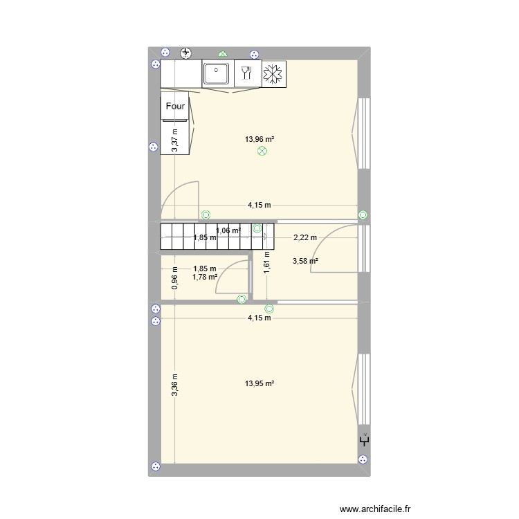 Plan R1   electricité prise. Plan de 0 pièce et 0 m2