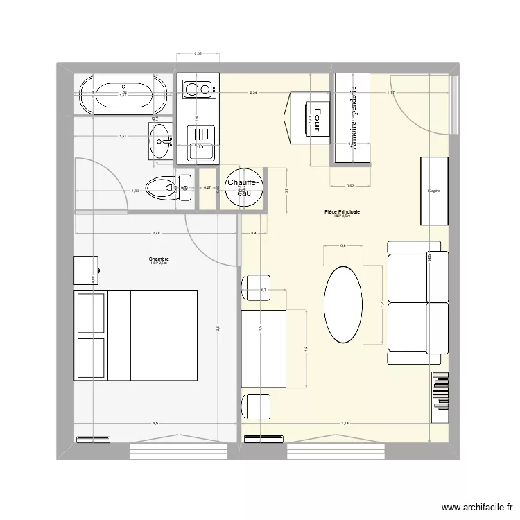 Plan_Appart2_2_2. Plan de 3 et 32 m² Plan_Appart2_2_2. Plan de 3 et 32 m²