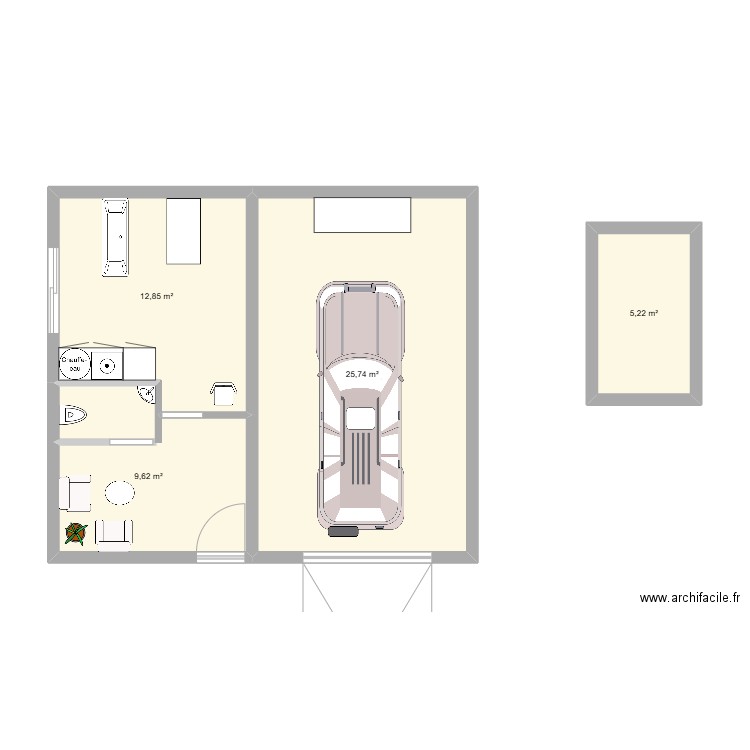 local. Plan de 0 pièce et 0 m2