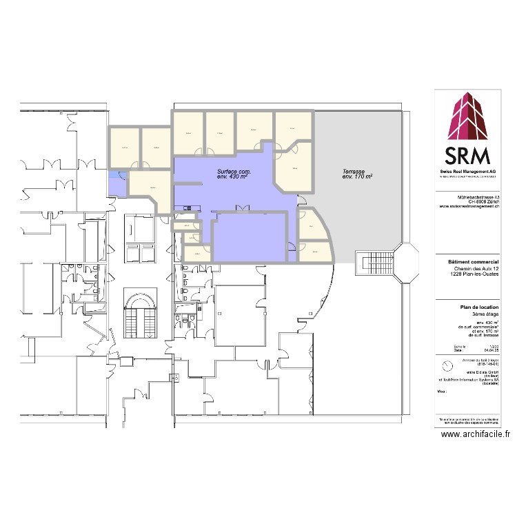 Techfirm2.0. Plan de 13 pièces et 178 m2