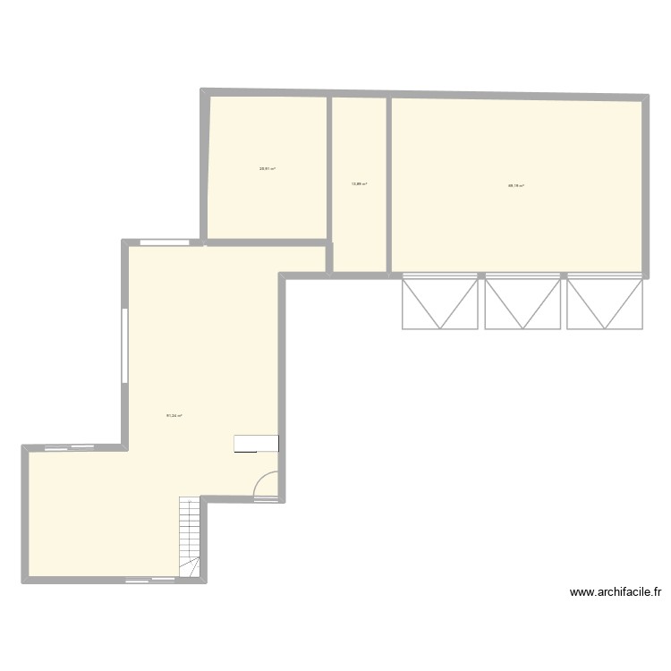 plan projet. Plan de 0 pièce et 0 m2