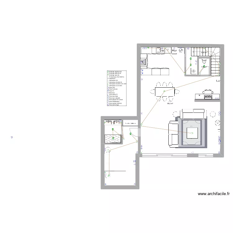Bandol RDC 1. Plan de 