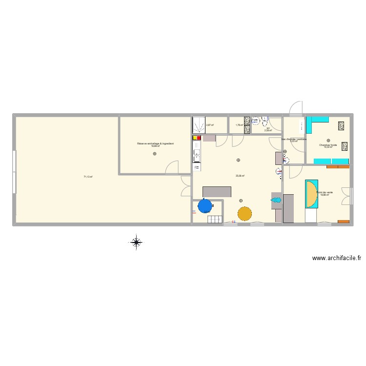 EARL DE LA MARNOISE plan 2. Plan de 10 pièces et 171 m2