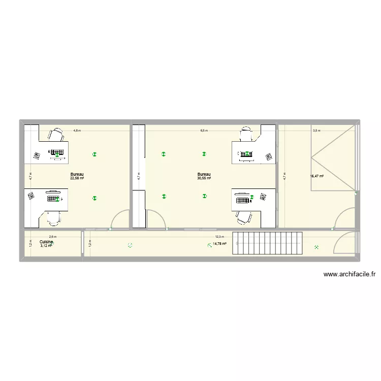 SCI YANKALILLA MEZZANINE. Plan de 5 et 88 m² SCI YANKALILLA MEZZANINE. Plan de 5 et 88 m²