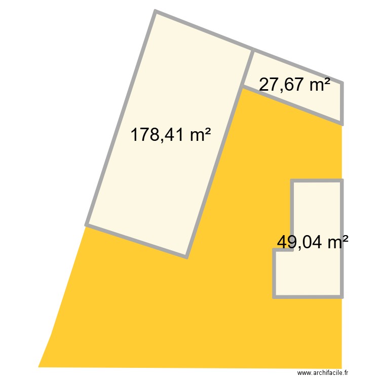 Arcis. Plan de 3 pièces et 255 m2