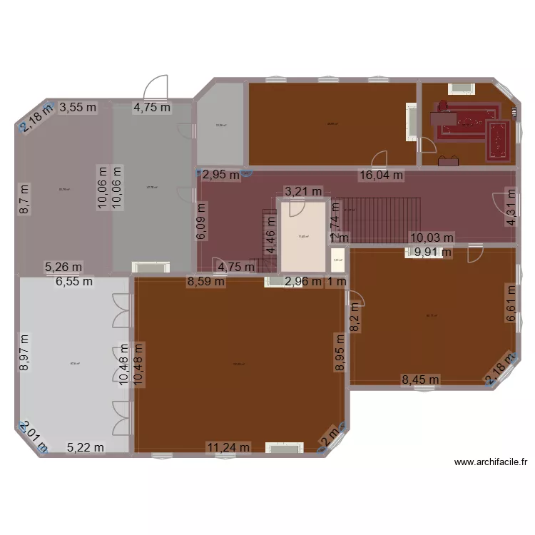 Maison de lys. Plan de 11 et 563 m² Maison de lys. Plan de 11 et 563 m²