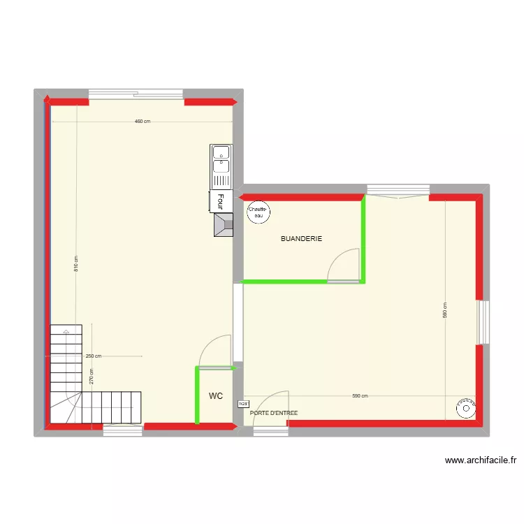 CLAVEAU LOGEMENT 2. Plan de 