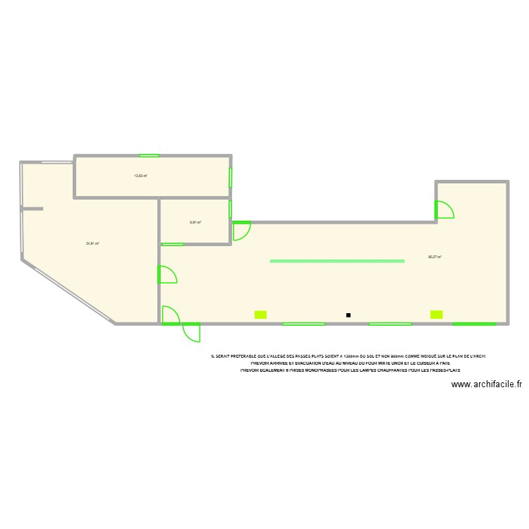 ESPACE360 VIERGE. Plan de 4 pièces et 136 m2