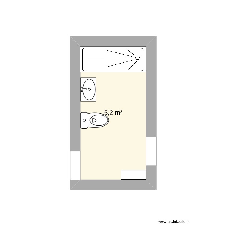 SDB Codos. Plan de 0 pièce et 0 m2