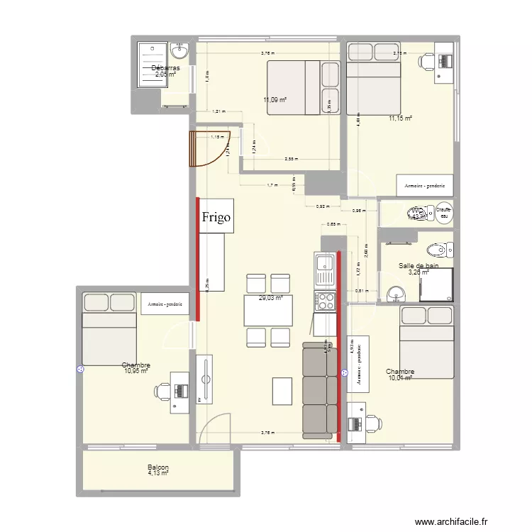 319 modif. Plan de 14 et 85 m² 319 modif. Plan de 14 et 85 m²