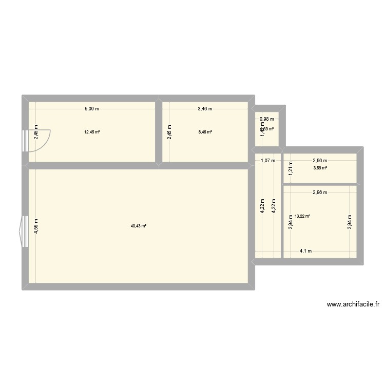 maison. Plan de 0 pièce et 0 m2