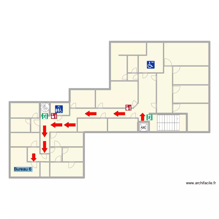 Espace richelieu 2&egrave;me X. Plan de 