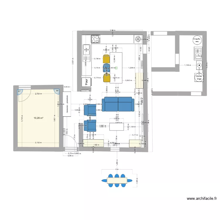 BONCHAMPS &eacute;chelle. Plan de 