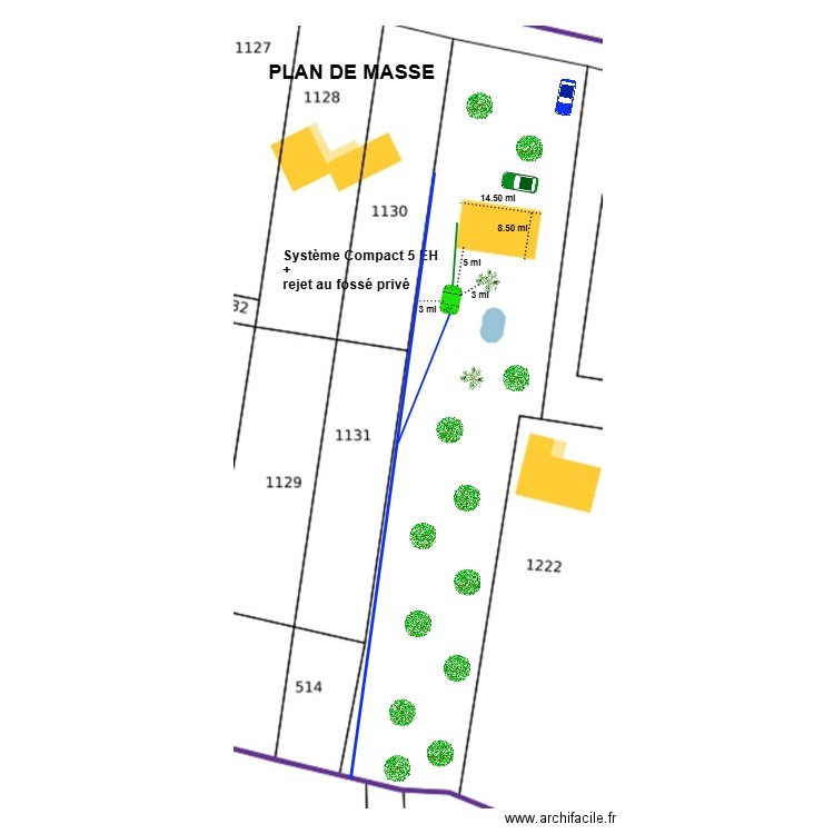 Seznec. Plan de 0 pièce et 0 m2