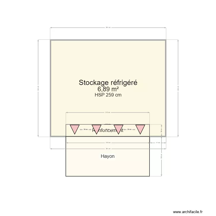 Mur &agrave; bi&egrave;res. Plan de 