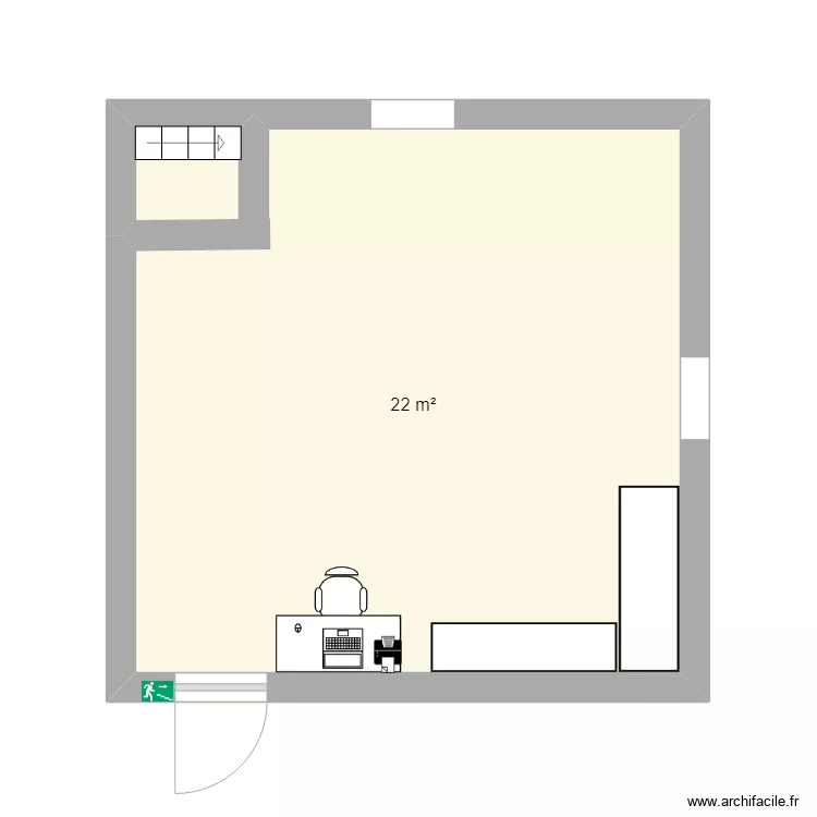 Plan Am&eacute;nagement pour stockage . Plan de 