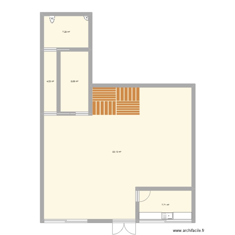 salle seminaire. Plan de 5 pièces et 111 m2