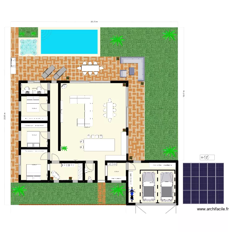 PROJET MAISON MORDELLES. Plan de 