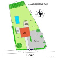 Plan de masse maison extension